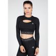 Gorilla Wear Osseo Long Sleeve (Black) спортивный женский топ для фитнеса