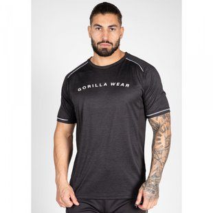 Gorilla Wear Fremont T-Shirt (Black/White) спортивна чоловіча футболка для бодібілдингу F-3008 фото