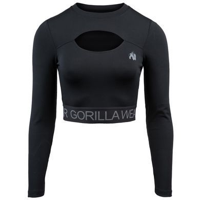 Gorilla Wear Osseo Long Sleeve (Black) спортивный женский топ для фитнеса TsJ-207 фото