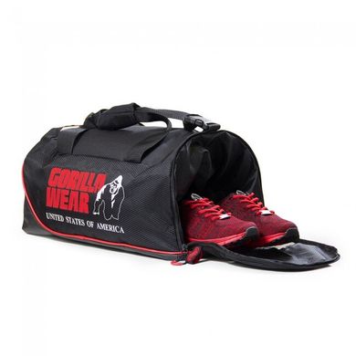 Спортивна чоловіча сумка Jerome Gym Bag (Black/Red) Gorilla Wear  SsP-427 фото