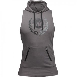 Спортивная мужская безрукавка Manti Hoodie (Gray) Gorilla Wear HS-748 фото