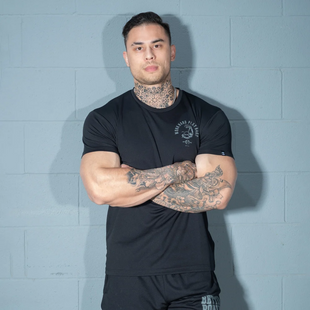 Better Bodies Mesh Standard Tee (Black) спортивна чоловіча футболка для бодібілдингу. F-1511 фото