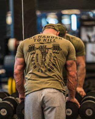 Gasp HTK Standard Tee (Washed Green) спортивная мужская футболка для бодибилдинга. F-428 фото