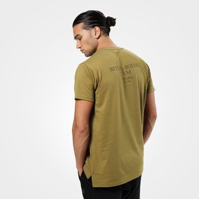 Спортивная мужская футболка Harlem oversize (Military green) Better Bodies F-186 фото
