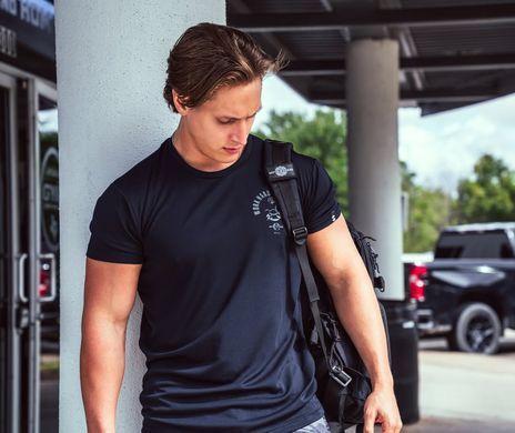 Better Bodies Mesh Standard Tee (Black) спортивна чоловіча футболка для бодібілдингу. F-1511 фото