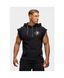 Gorilla Wear Huntley Sleeveless Hoodie (Black) мужская спортивная безрукавка для бодибилдинга. SL-1388 фото 1