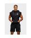 Gorilla Wear Huntley Sleeveless Hoodie (Black) мужская спортивная безрукавка для бодибилдинга. SL-1388 фото 7