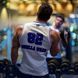 Gorilla Wear San Mateo Jersey (White/Blue) спортивная мужская безрукавка для бодибилдинга SMt-1449 фото 6